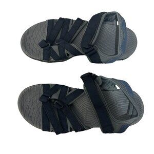 Whitin WomensAdjustable Strap Outdoor Sandals Gray/Blue Size 39 Durable Non-Slip
